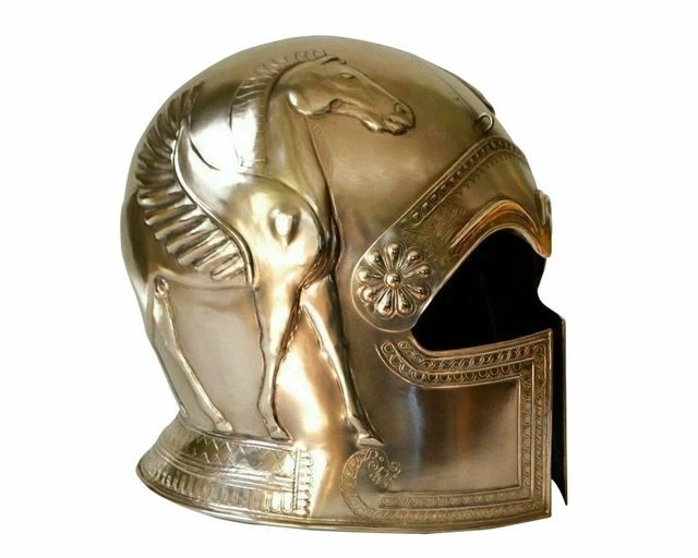 Medieval Cretan helmet Museum Helmet Replica, Greek Armor Helmet Corienthian