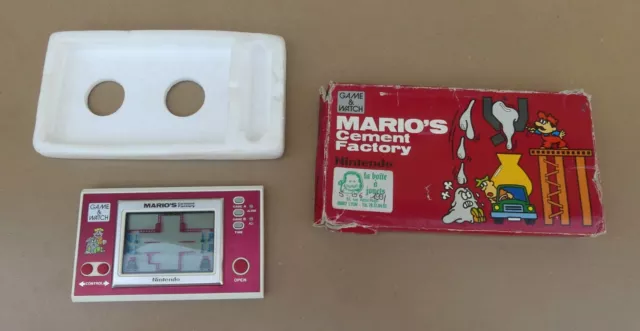 GAME & WATCH MARIO'S CEMENT FACTORY jeu vintage NINTENDO 1983 MARCHE voir vidéo 2