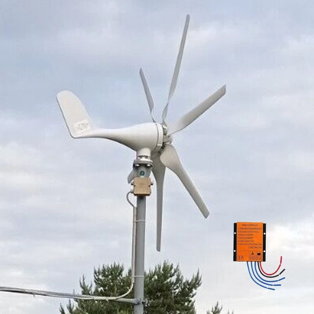 Generatore Di Turbine Eoliche, 1000 W 48 V Volt Energia Lama In Fibra - Foto 9