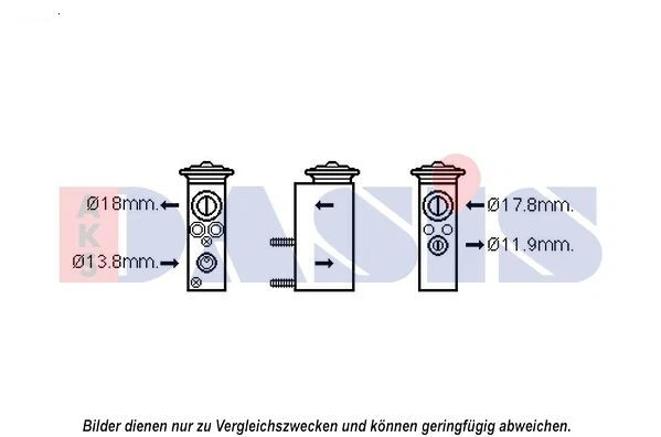 Valvola Di Espansione, Climatizzatore, Aks Dasis 840207N Per Mercedes Classe C W204