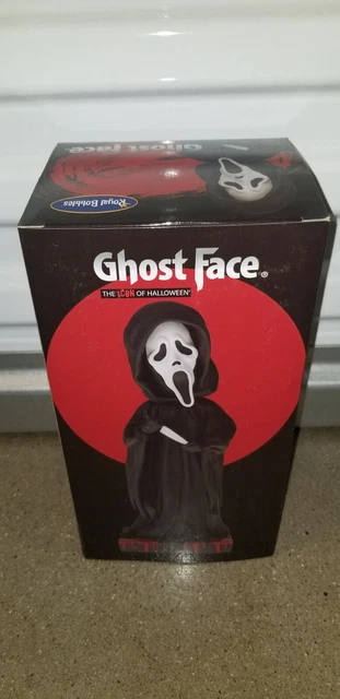 NIP Royal Bobbles Ghost Face Scream Bobblehead Statue Halloween Horror 8” Resin 3