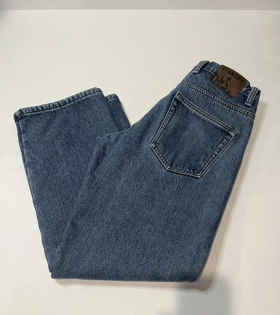 Stanley Jeans Insulated Green Fleece Lined Hunting/Work Pants Mens 32x32