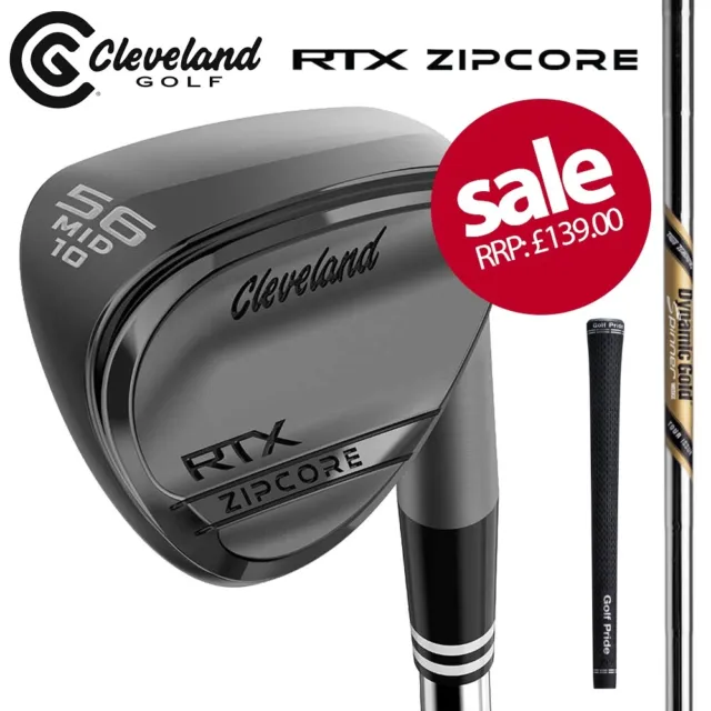 Cleveland RTX Zipcore Black Satin 58/10 Wedge DNG Tour Issue Spinner **REDUCED**