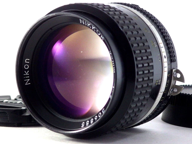 [Excellent!] Nikon NIKKOR Ai-s 85mm f/2 MF Prime Telephoto Lens Japan JP SLR AIS