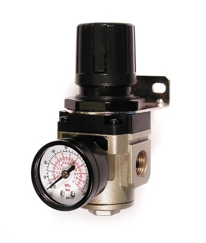 Primefit R3802G Intermediate Air Regulator with Steel-Protected Gauge at 100-...