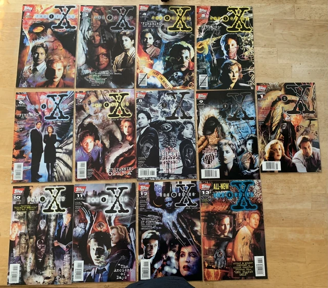 X-Files Topps Comic Book Lot #2-13, Annual #1 Vintage Partial Run Nm/Mt 1995
