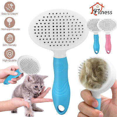 Pet Hair Remover Dog Cat Comb Grooming Massage Deshedding Self Cleaning Brush