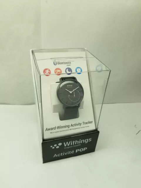 Withings Activité Pop Watch Shark Gray Activity Sleep Tracker Alarm Clock (E1293