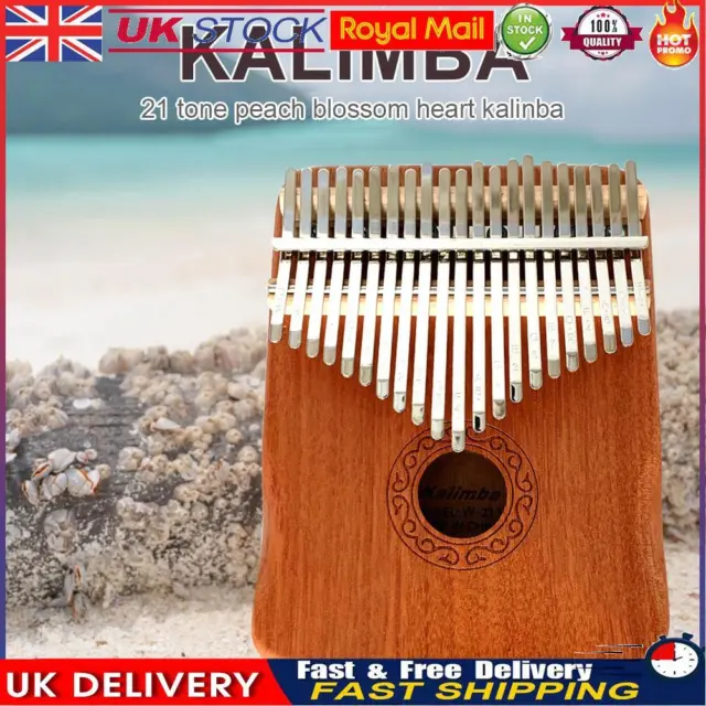 Mahogany 21 Key Kalimba Thumb Piano Mbira Musical Instrument for Beginners