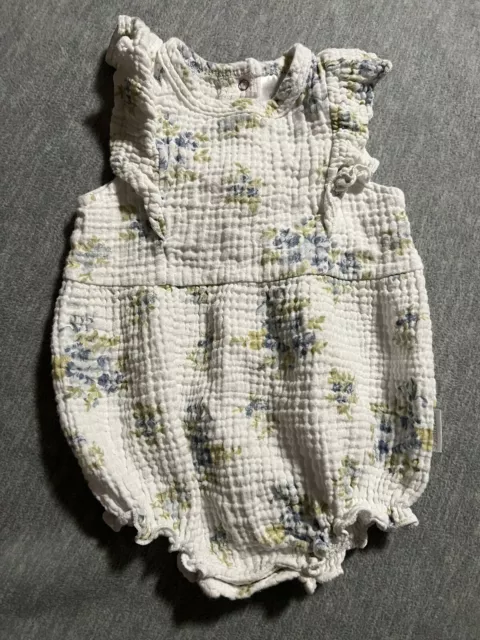 Shabby Chic Boutique Baby Girl Bubble Romper size 6/9 months