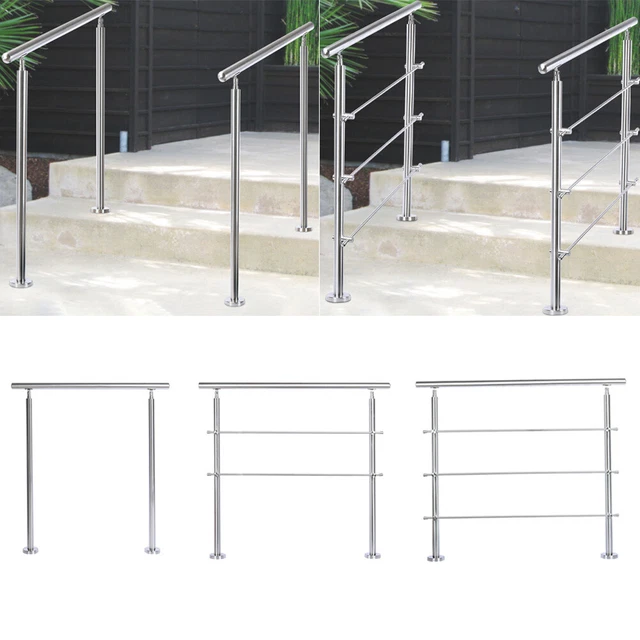 Mobility Outside Rails FREE STANDING HANDRAIL Angle Mobility Outdoor Garden Safety Rail Stair ...