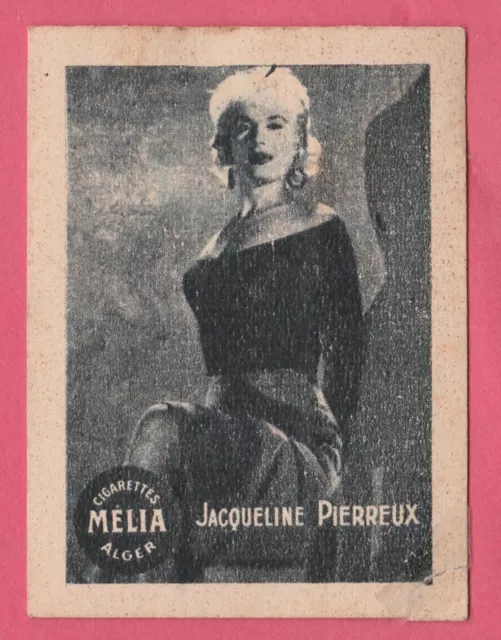 Cigarettes Melia Algeria Rare 1950s Film Star Tobacco Card - Jacqueline Pierreux