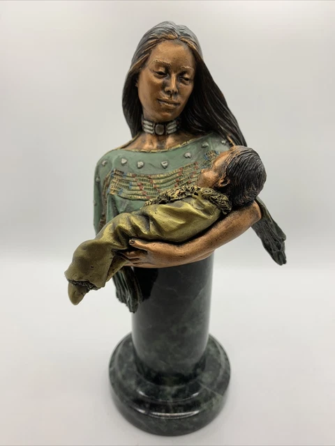 C A Pardell Legends Native American Mother and Baby Sculpture 346/2500 NO BOX C A Pardell Legends Native American Mother and Baby Sculpture 346/2500 NO BOX