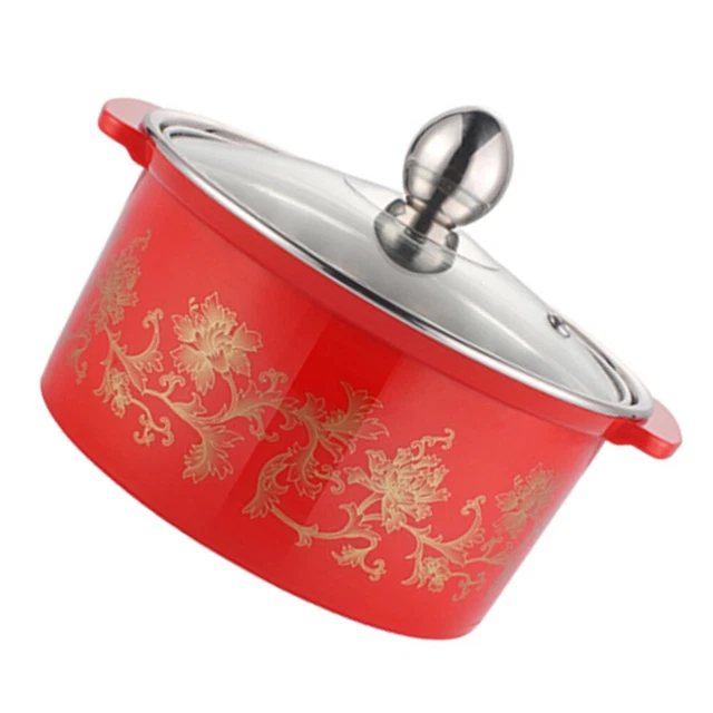 Olla de plástico olla caliente estufa mini olla caliente sartén estufa de inducción