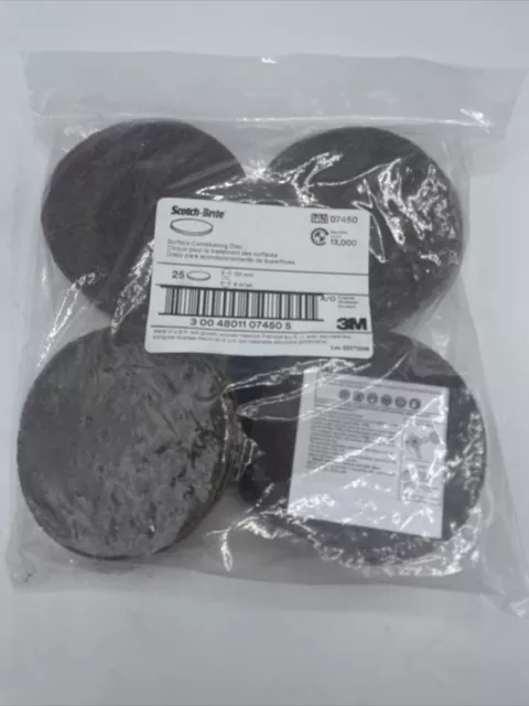 (25) 3M Scotch-Brite 4” Inch Surface Conditioning Disc - Coarse