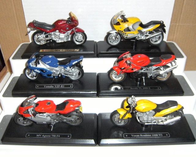 Lot 6 Motos miniatures MAJORETTE & MAISTO 1:18 ème