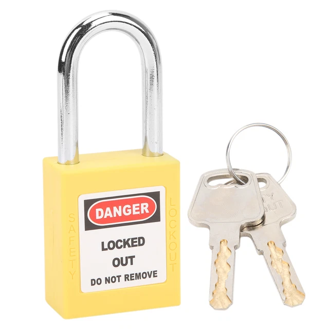 Lucchetto blocco blocco blocco blocco di sicurezza ingegneria LOTO 38 mm per macchine GF0