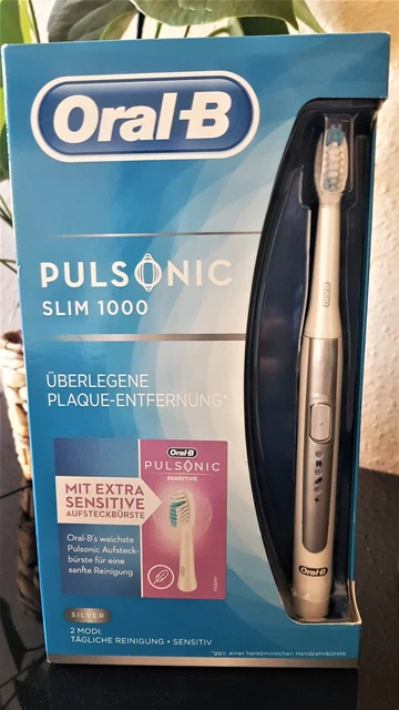 Oral-B Pulsonic Slim 1000 - elektr. Schall-Zahnbürste + Extra Sensitive Aufsteck