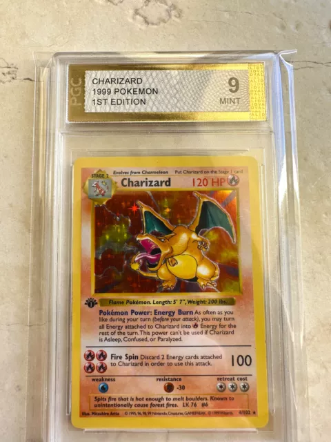 Charizard 1St Edition Pgc 9 Base 1999 Holo Pokemon Psa  4/102 Card Shadowless