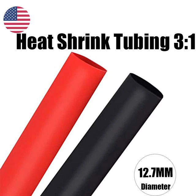 6" Heat Shrink Tubing 3:1 Marine Grade Waterproof Glue Lined DIA 12.7mm