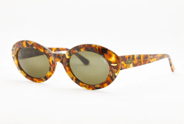 Lunettes De Soleil Vintage Sting 155 - New Old Stock Années 80 - Italie - Style Aviateur Transparent