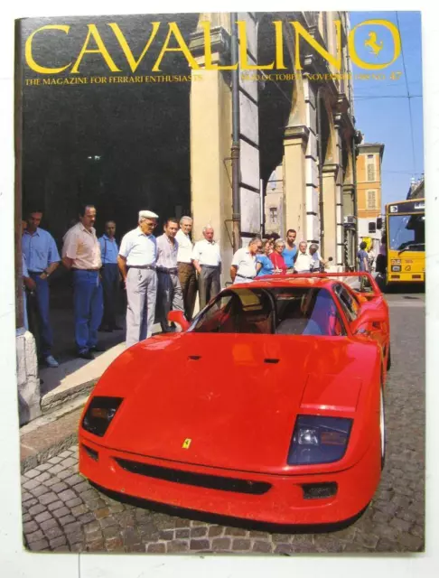 CAVALLINO FERRARI Sport Car ENTHUSIASTS Magazine OCT/NOV 1988 No. 47