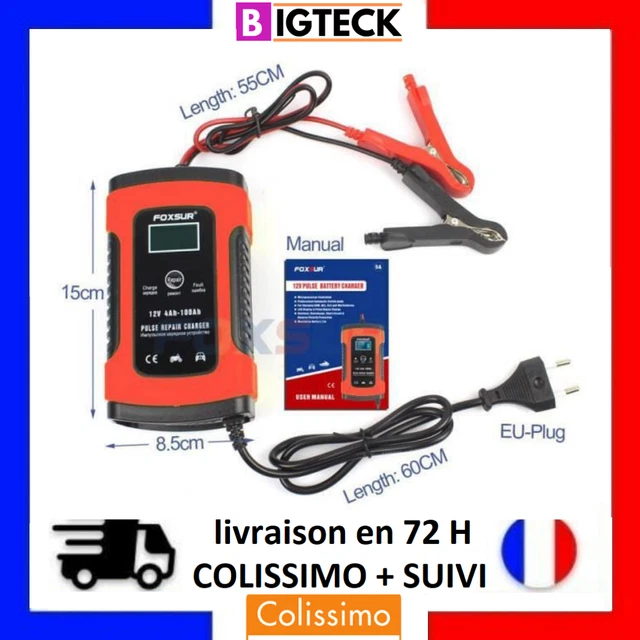 Chargeur de Batterie 12V Automatique Intelligent pour Auto Moto Voiture Chargeur de Batterie 12V Automatique Intelligent pour Auto Moto Voiture