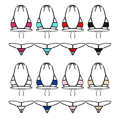 Sexy Womens Bikini Set Mini Micro Swimsuit Bra Thong Bathing Suit Swimwear Beach