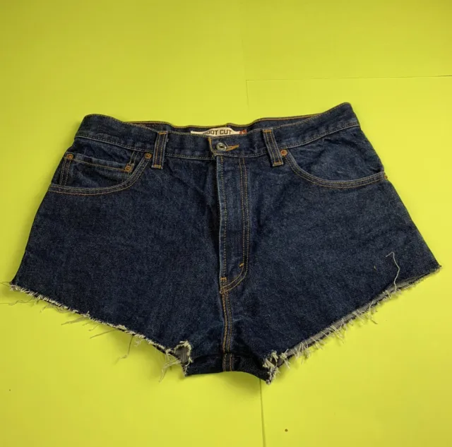 Pantaloncini vintage in denim tagliati/hotpants di Levis