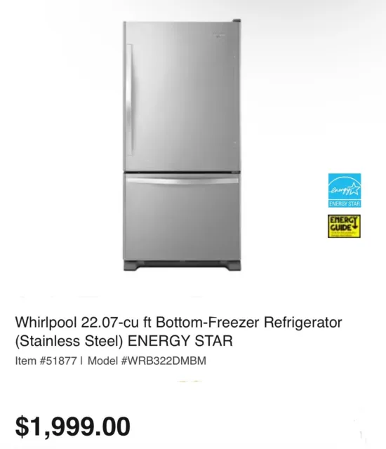 Whirlpool 36 in. 25.2 cu. ft. French Door Refrigerator with