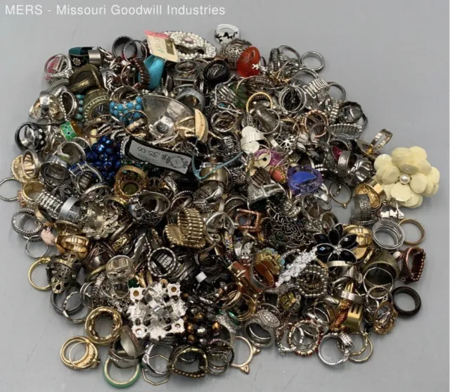 Lot of Rings - 6 Pounds - Mixed Metal