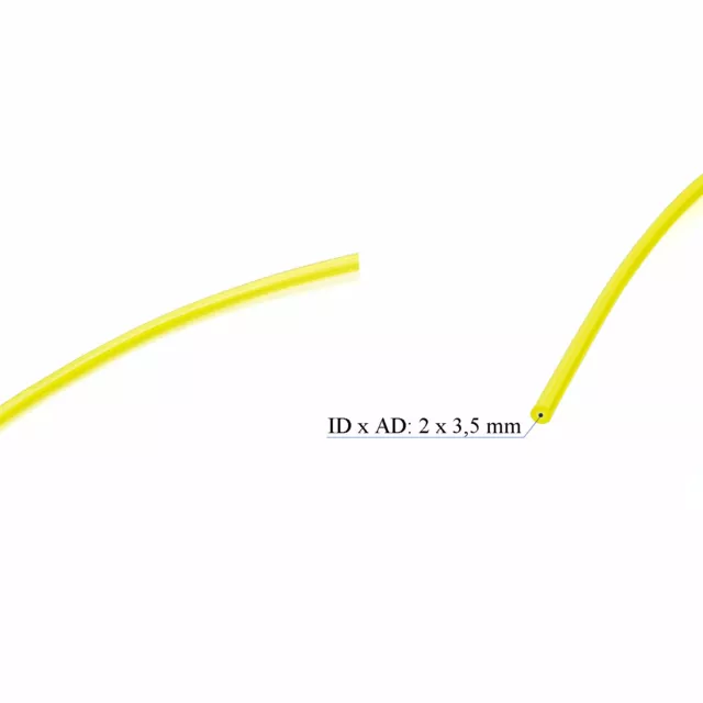 Kraftstoff Benzinschlauch Ölleitung 2x3,5 mm Motorsense Kettensäge Rasentrimmer