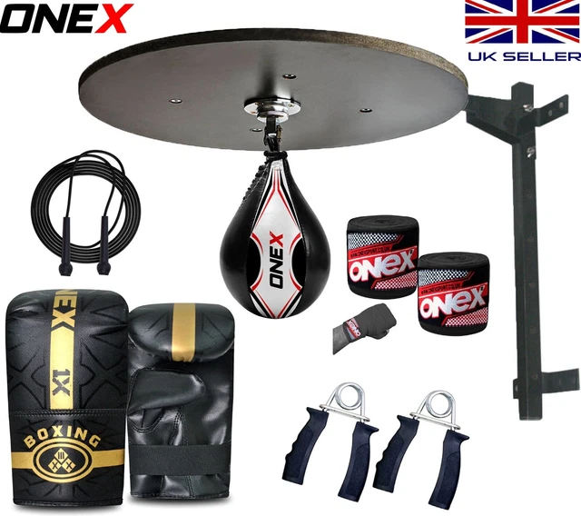 Adult Platform Speed Ball Punching Kick Boxing Set Steel Swivel Fitness Training
