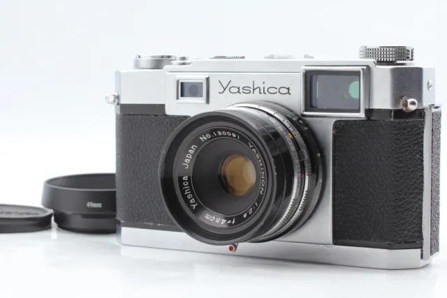 ⏯️READ【Exc+4】Yashica 35 Rangefinder Film Camera Yashinon 4.5cm f/2.8 From JAPAN