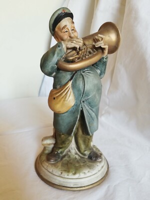 capodimonte statuina bambino suonatore tamburo tamburino sevres deruta hand made 