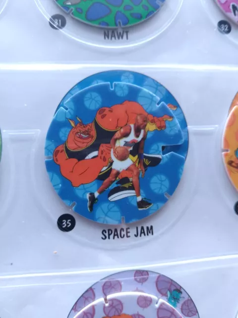 Looney Tunes x Space Jam Tazo - Michael Jordan #35 - 1996 Warner Bros NM