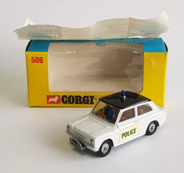 Corgi Toys No. 506, Police Panda Sunbeam Imp Car, - Superb V N Mint Condition.