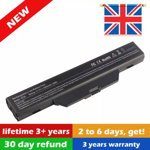 Battery for HP 550 Compaq 610 6735s 615 6720s 6730s 6820s 6830s HSTNN-IB51 UK P