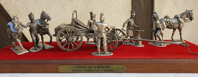 Soldats de plomb napoléon MHSP Scene de la bataille Waterloo Lot