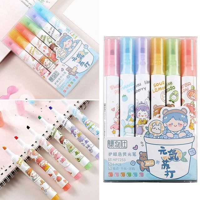 clés Marqueurs Soins oculaires Stylo de couleur Ensemble de stylos à surligneur