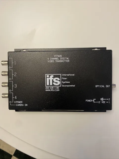 International Fiber GE IFS 4 Channel Video Transmitter  Used