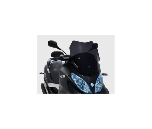 Piaggio 125 300 500 Mp3 -11/18 - Bulle Sport Ermax Noire Claire -0353013