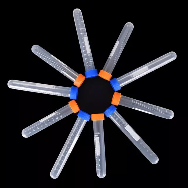 10X Centrifuge tube plastic testtube flat socket cap round bottom sample bott_tu