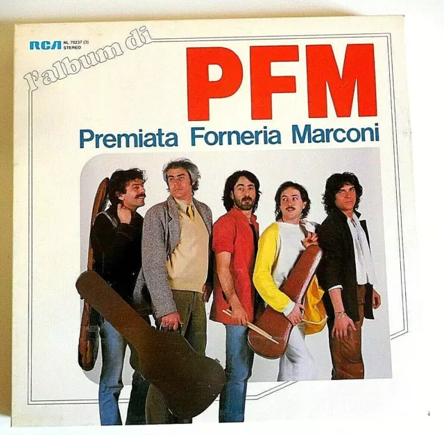Premiata Forneria Marconi – L'Album Di PFM  cofanetto PROMO 3LP MINT + libretto
