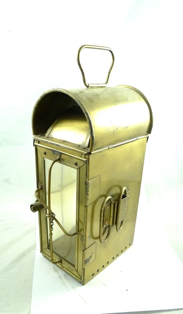 Lanterna Lampada Ottone Navale ? Nave Ferrovia Idea Arredo Milano Vintage