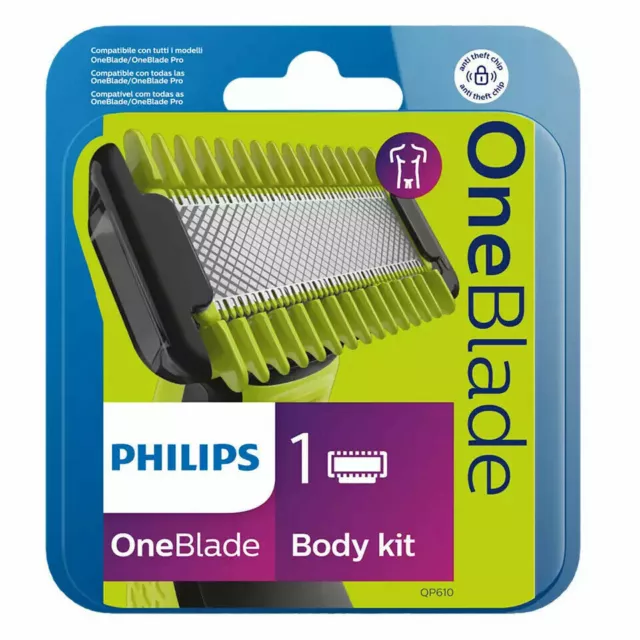 PHILIPS ONEBLADE QP610/50 LAMINA Rasoio Face + Body Kit Corpo EUR 19,50 -  PicClick IT