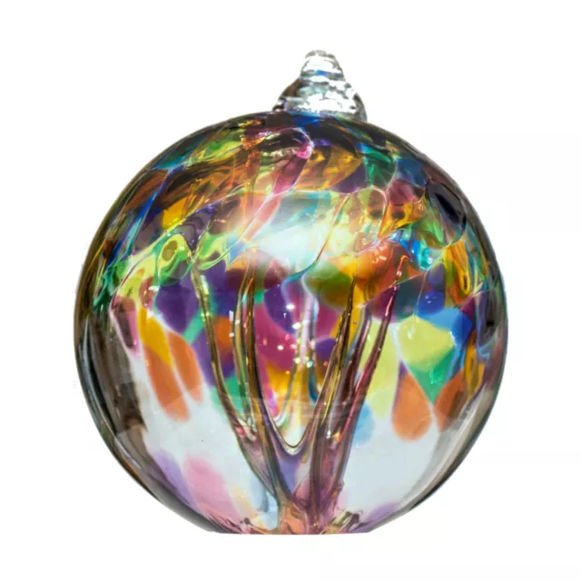 Milford Glass Tree Of Life Globe Multicolour Friendship Hanging Ornament Gift