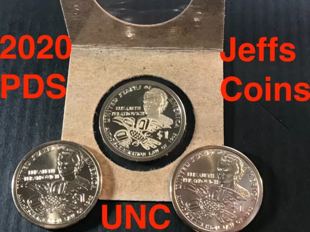 2020 PDS US Mint UNCIRCULATED Set SACAGAWEA Native American P D S PROOF 3 Dollar