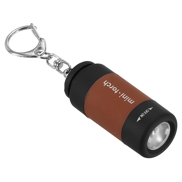Mini Lampe LED Rechargeable Uxcell 2.1W – Porte-clés Lampe De Poche EDC – Noir – Neuf