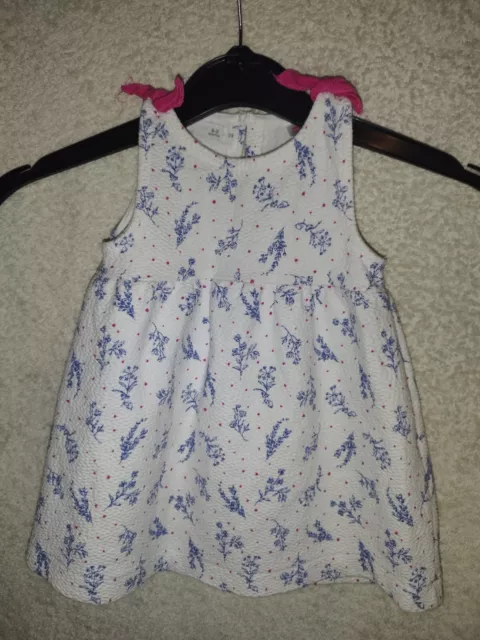 Baby Girl Age 6 To 9 Months White Dress From Zara Great Quality Condition Lovely